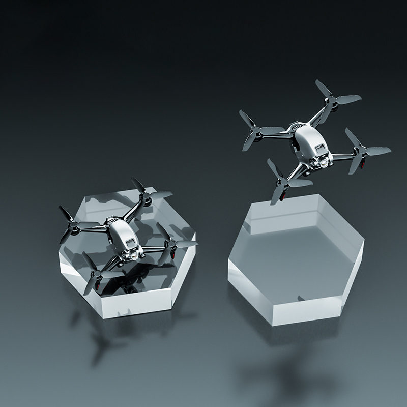 Clear Polished Hexagonal Acryl - Photo Acrylic Block ulasan dan harga