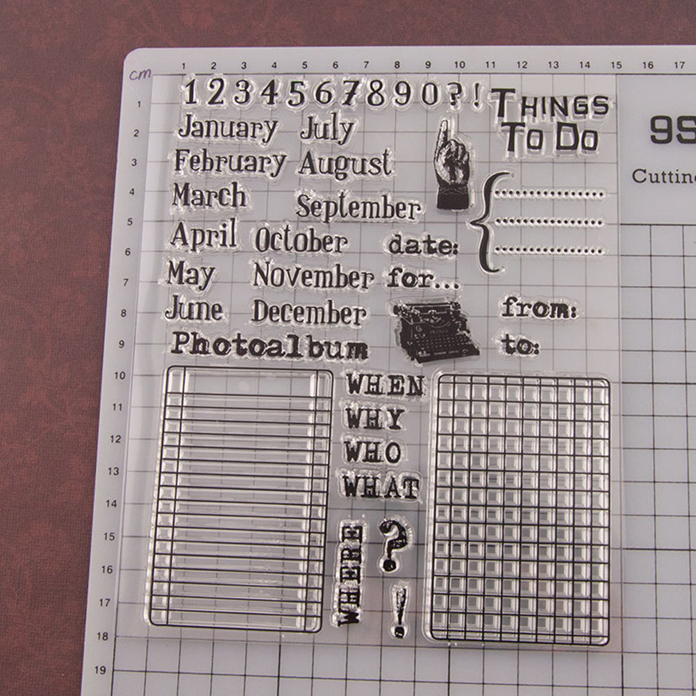 Calendar Date Silicone Stamp C - Photo Acrylic Block ulasan dan harga