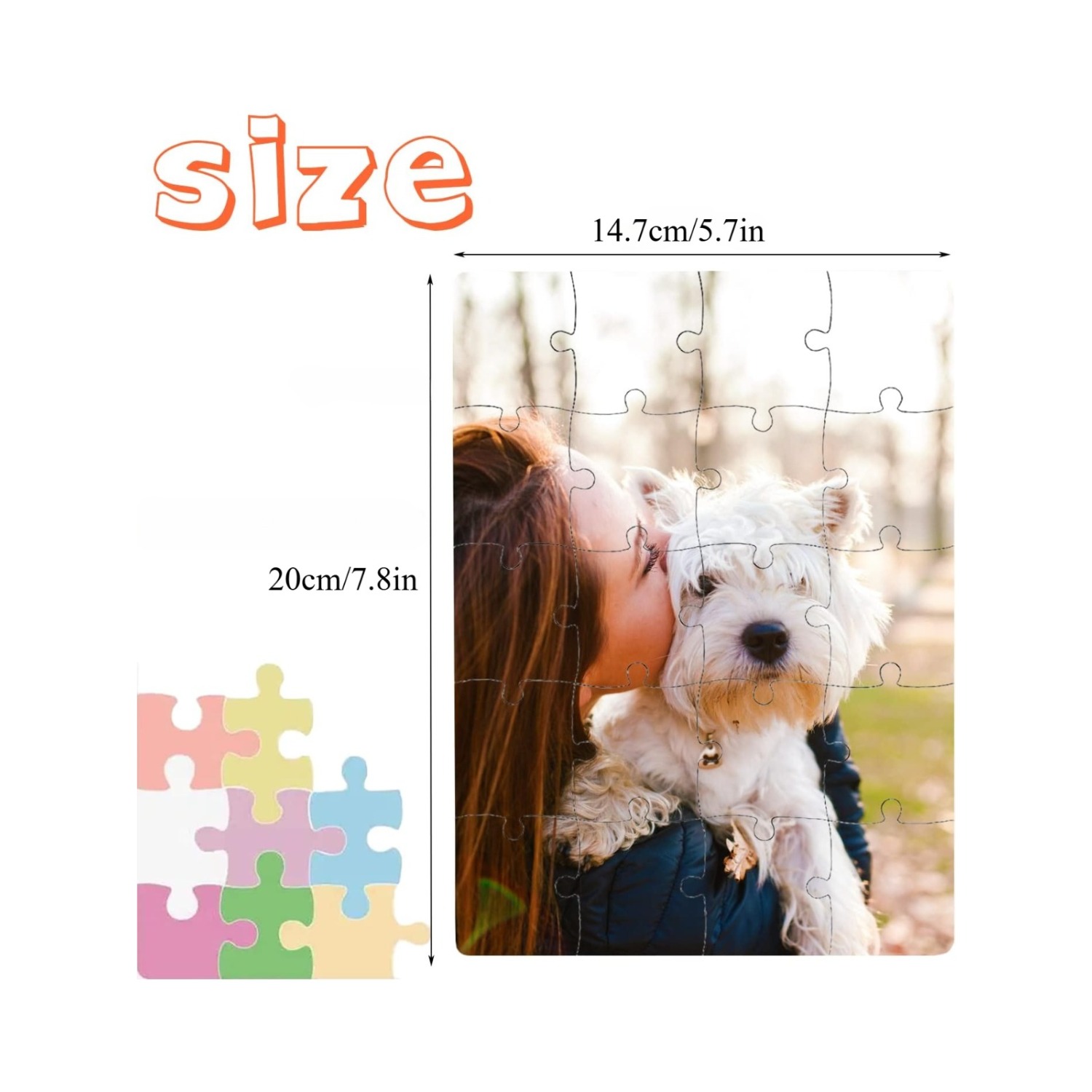 6pcs Blank Sublimation Puzzles - Puzzle Blank White ulasan dan harga