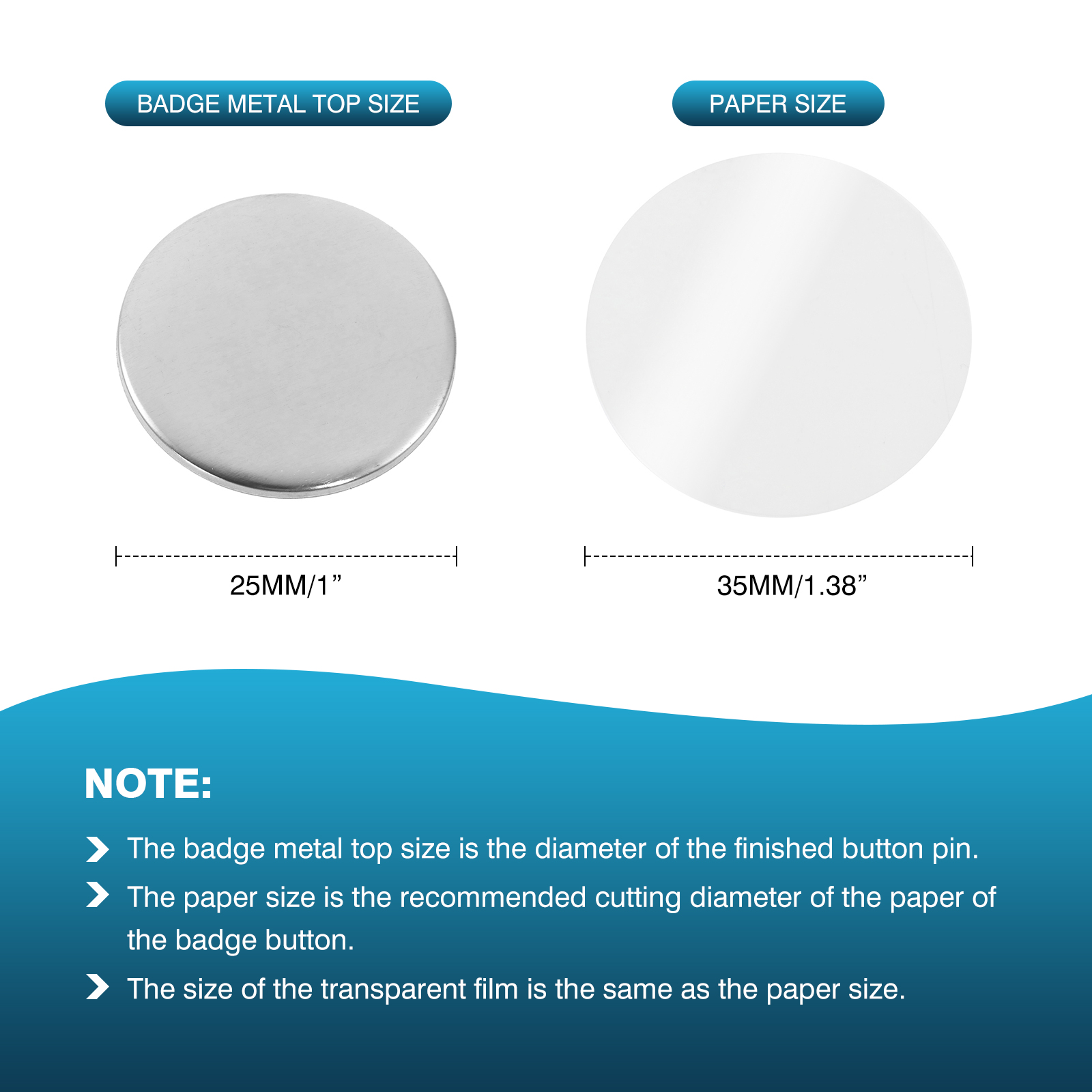 100Pcs Mini DIY Round Mirror M - Button Badge Blank ulasan dan harga