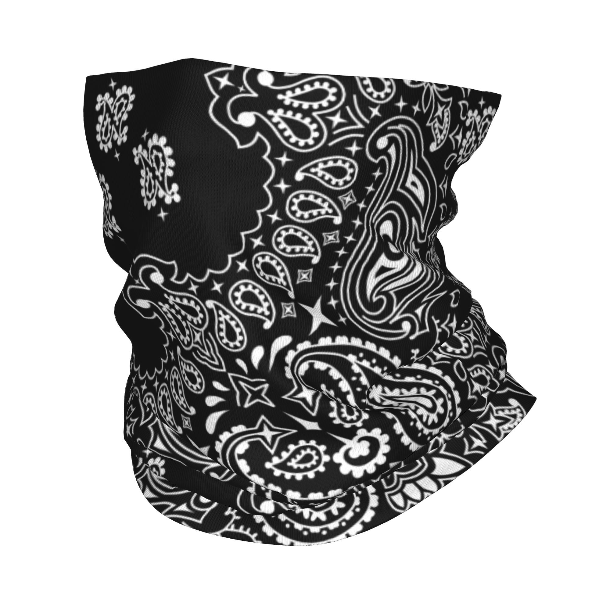 Custom Black And White Paisley - Bandana Blank White ulasan dan harga
