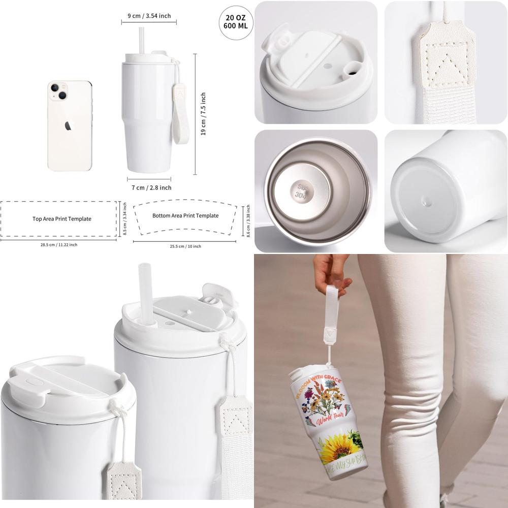 20 oz White Sublimation Tumble - Tumbler 20Oz White ulasan dan harga
