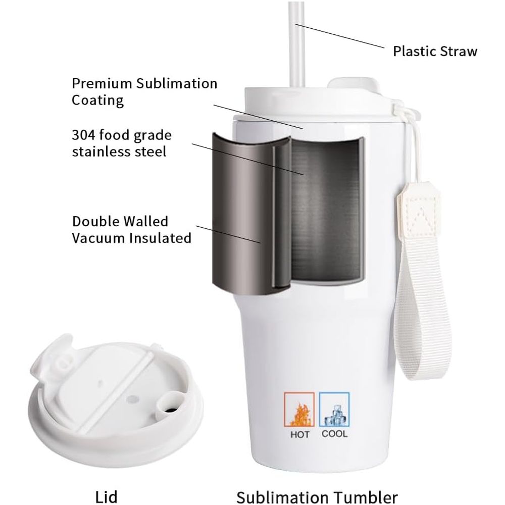 20 oz White Sublimation Tumble - Tumbler 20Oz White ulasan dan harga