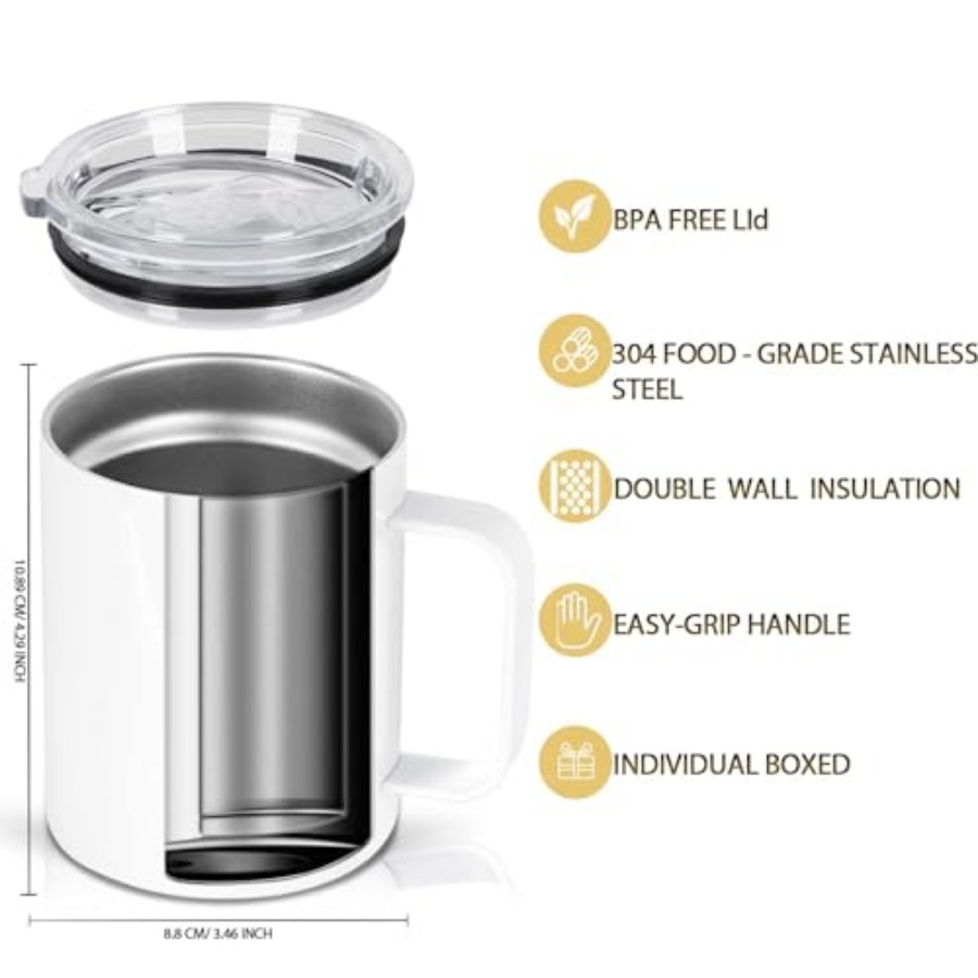 12 Oz Sublimation Coffee Mug B - Sublimation Mug White ulasan dan harga