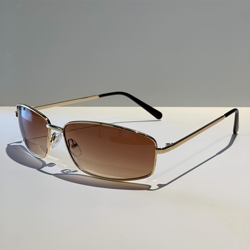 Women's y2k Sunglasses Stylish - Metal Photo Panel ulasan dan harga