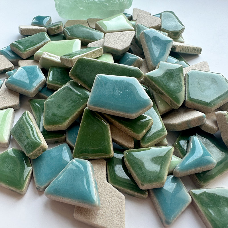DIY 100g irregular Porcelain M - Ceramic Tile Blank ulasan dan harga