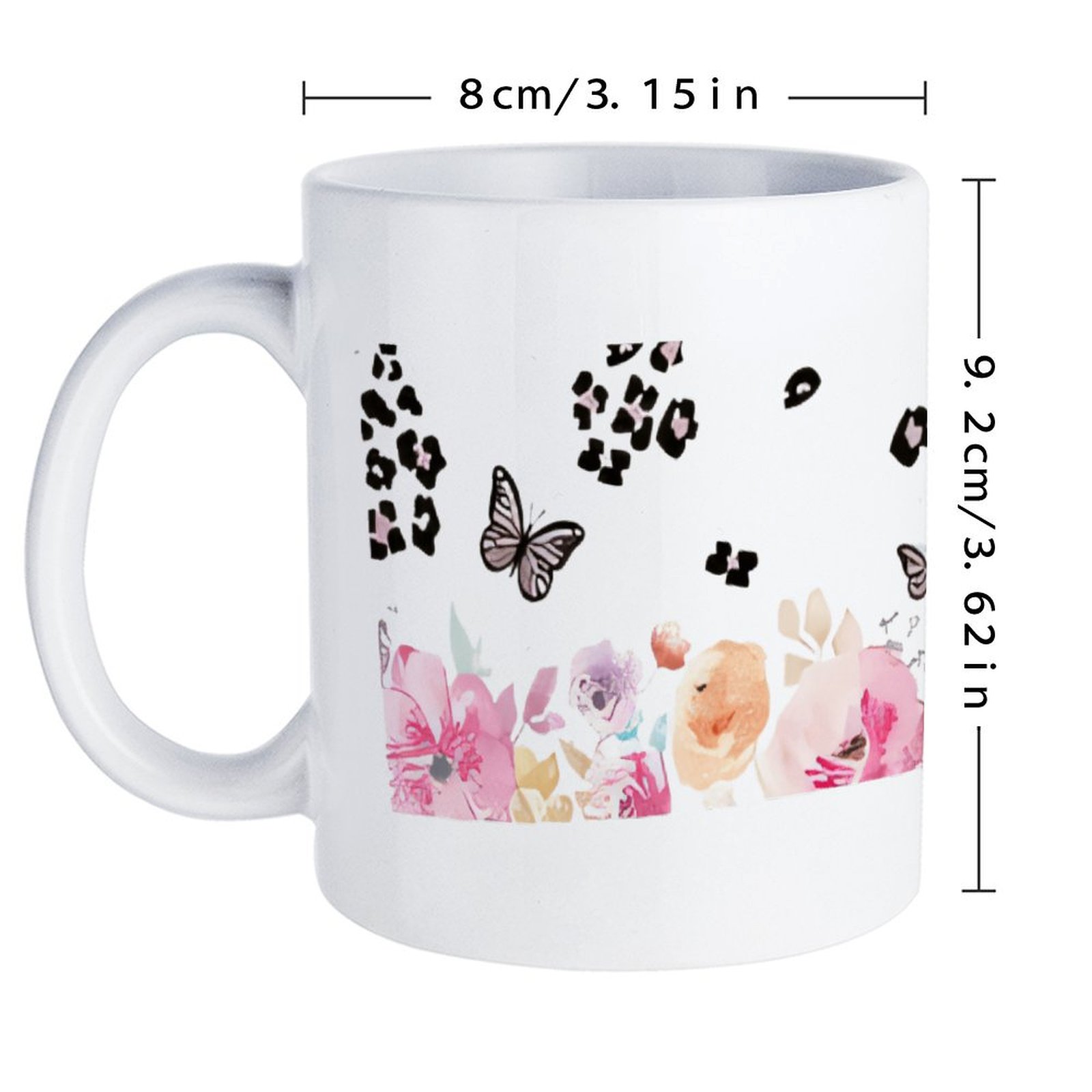 A Watercolor Painting Of Flowe - Sublimation Mug White ulasan dan harga