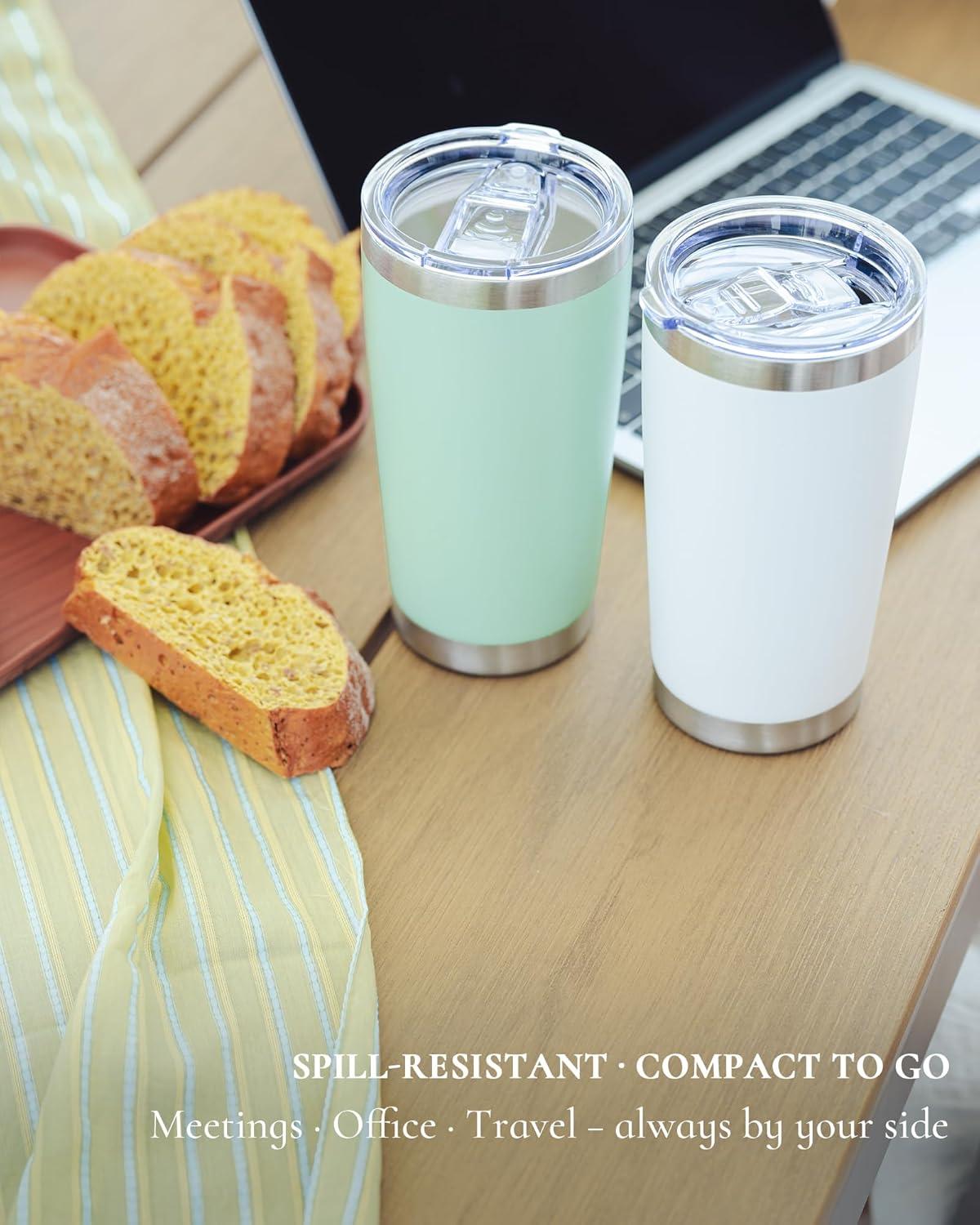 20oz Leakproof Travel Coffee T - Tumbler 20Oz White ulasan dan harga