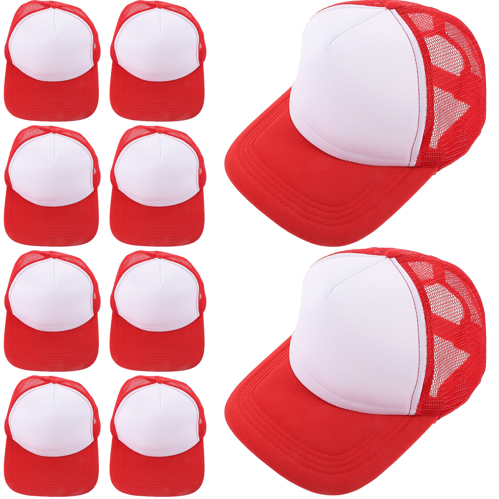 10pcs Blank Mesh Baseball Caps - Hat Sublimation Blank ulasan dan harga