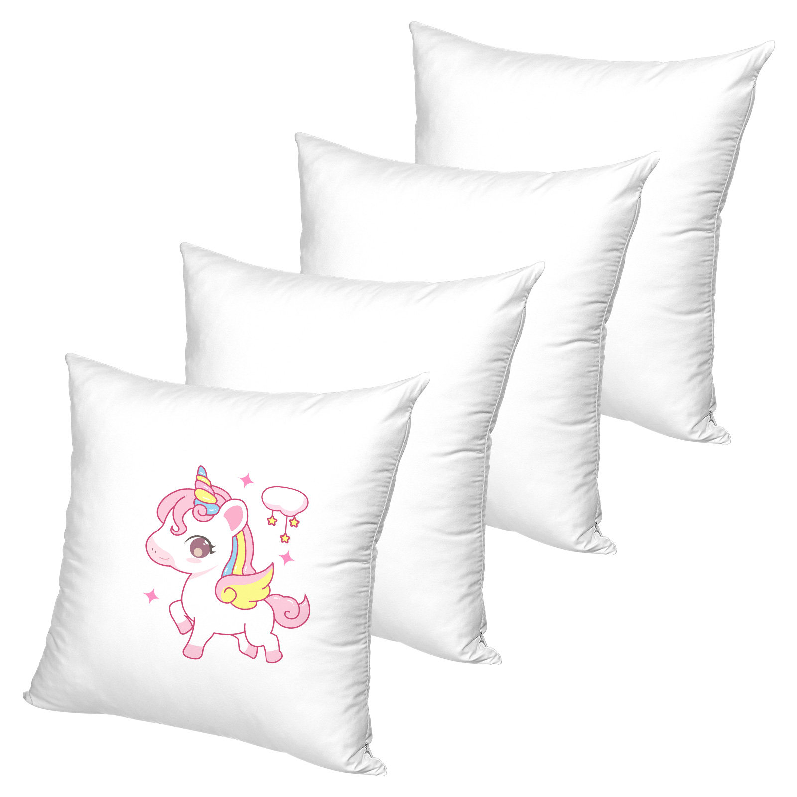 4Pcs White Sublimation Pillowc - Pillow Cover Sublimation ulasan dan harga