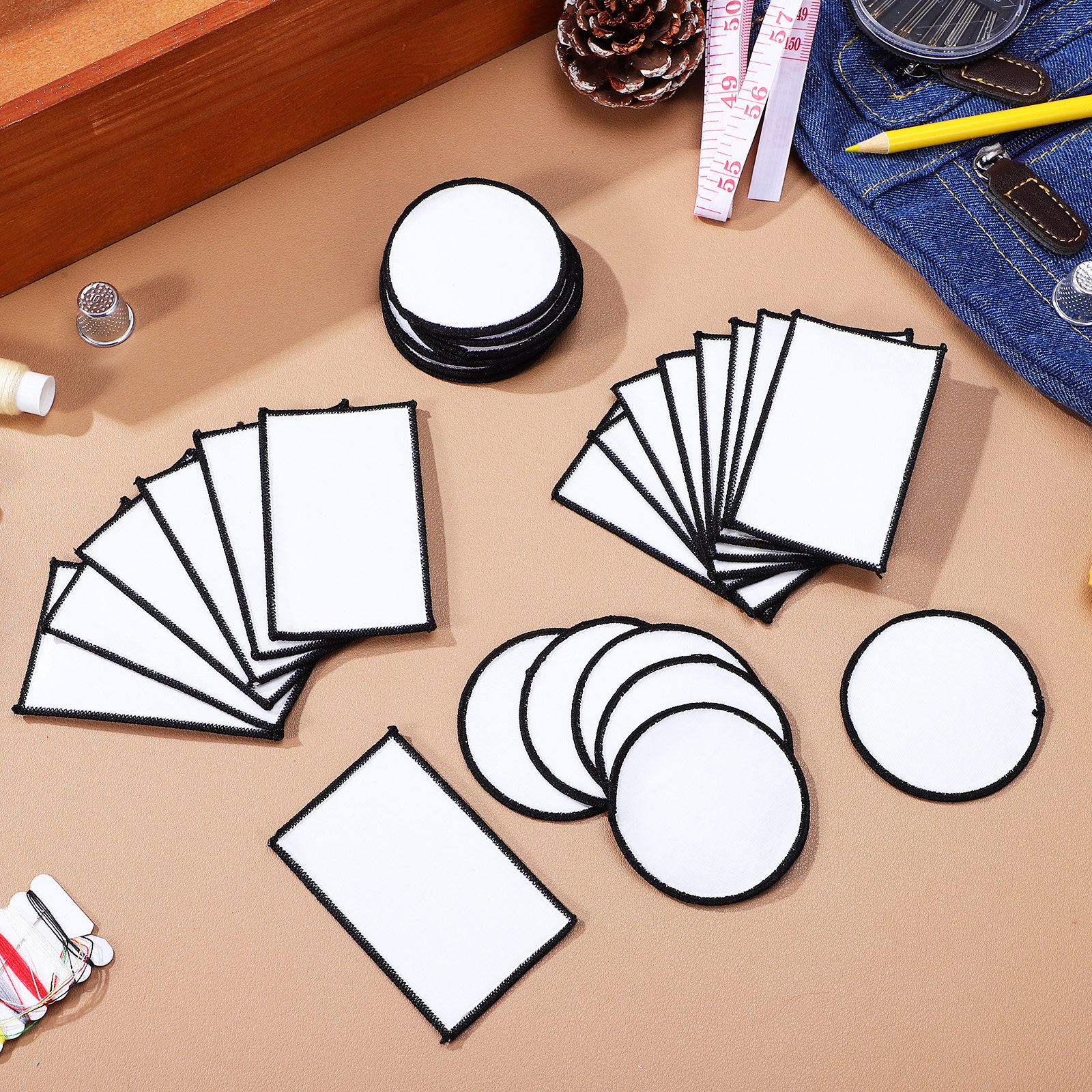 30Pcs Adhesive Backing Blank P - Hat Sublimation Blank ulasan dan harga