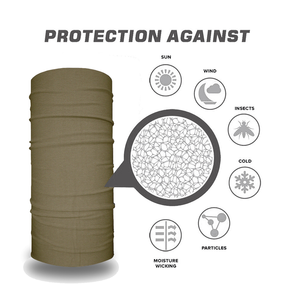 Sun Protective Tube Scarf 9.8' - Bandana Blank White ulasan dan harga
