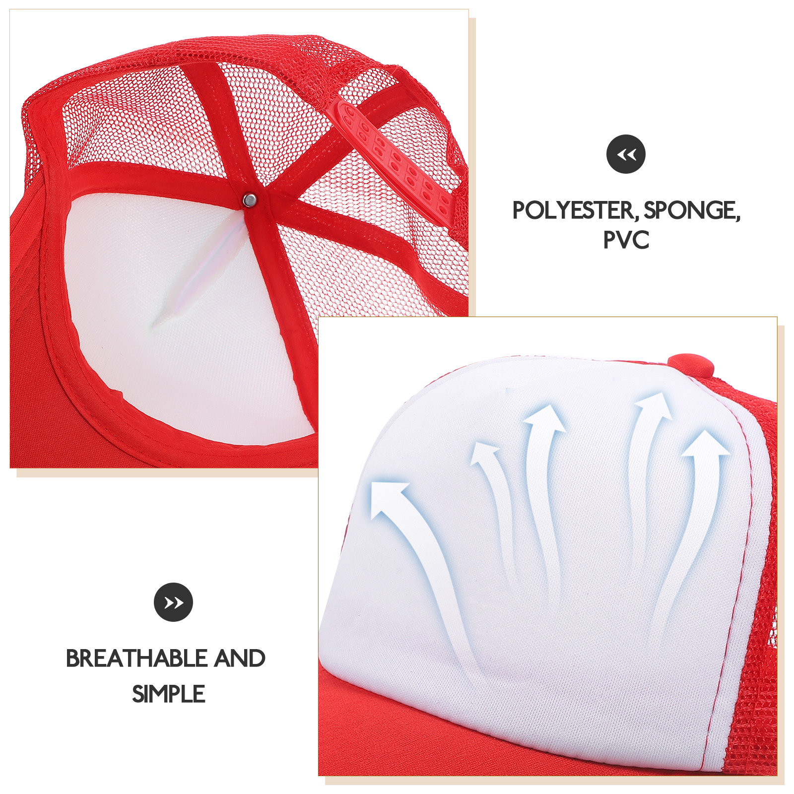 10Pcs Blank Mesh Baseball Caps - Hat Sublimation Blank ulasan dan harga