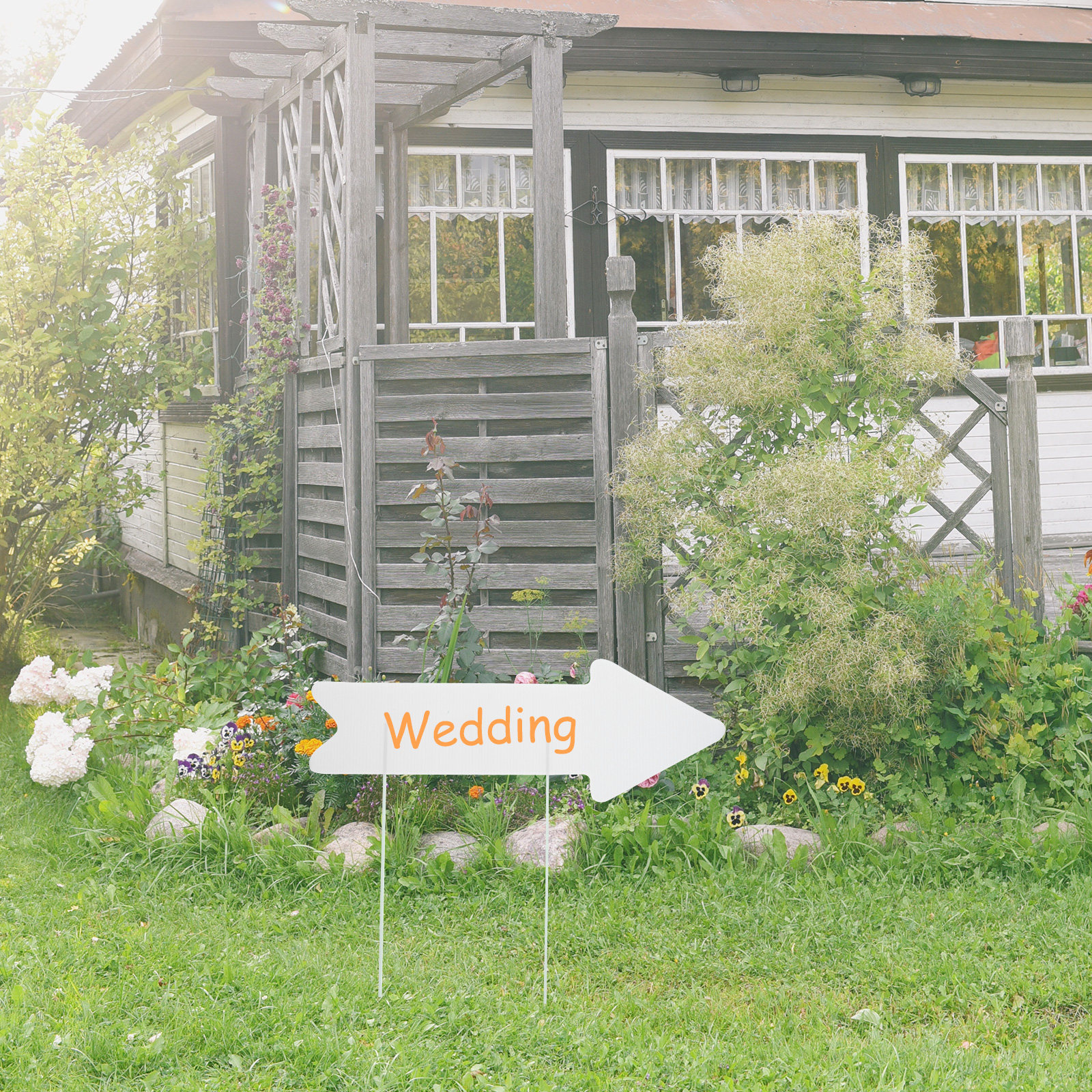 5Pcs Blank Yard Signs Plastic  - Yard Sign Blank ulasan dan harga